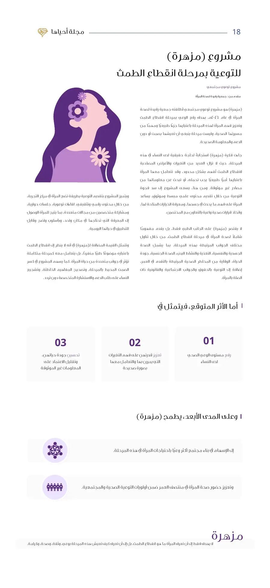 مجلة أحياها — العدد الأول — صفحة 18