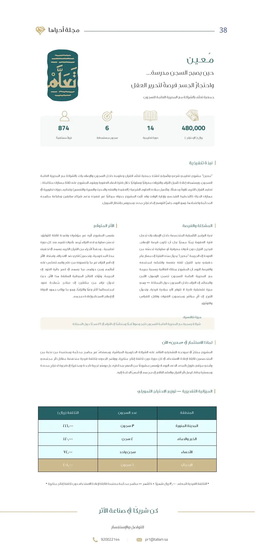 مجلة أحياها — العدد الأول — صفحة 38